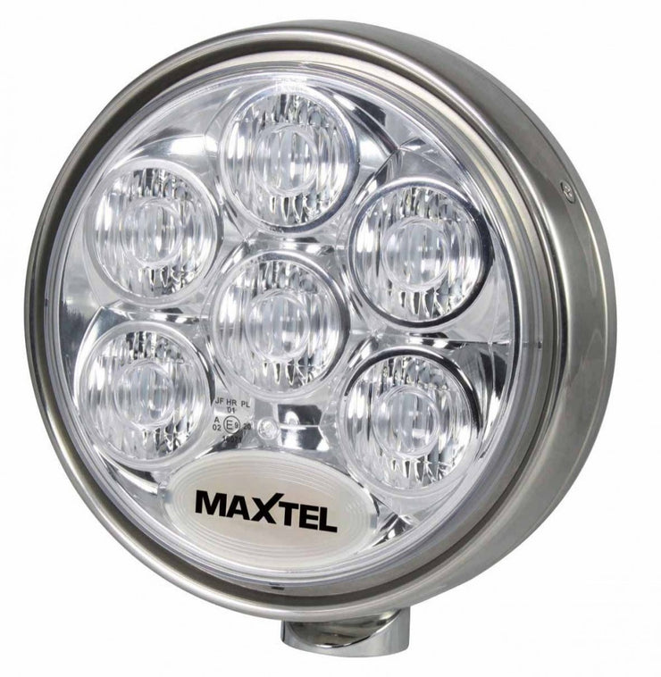 billykt-no,Maxtel 9" LED-ekstralys m/parklys, rustfritt stål. Referanse 20. 4800Lm.,Maxtel,Ekstralys